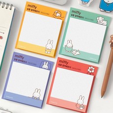 심플 점착 메모지 8개 세트 스티키 노트 문구 단체 선물 메모패드, 1개, 상세페이지 참조