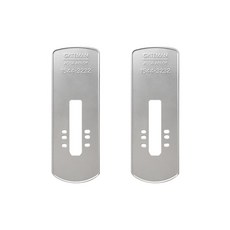 게이트맨 무타공 도어락 보강판 현관문 미니주키 번호키 마감판 실버, 1개