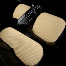 벤비아 다이아몬드 퀼팅 가죽 방석 풀세트 차량용 시트커버 수납포켓 카시트 자국 제네시스 BMW 벤츠 아우디 쉐보레 현대 기아 쌍용 등 호환 00600, 3번 베이지 풀세트, 1세트