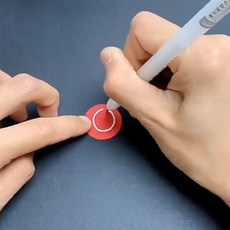 투명 글루펜 접착펜 종이붙이기 다꾸용품 스티커 부착 데코 공예풀펜, 화이트