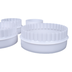 주름 원형 쿠키커터 6종 세트, 1개