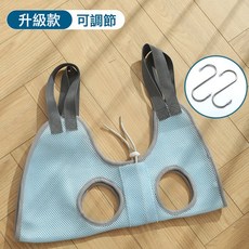 貓咪洗澡神器剪指甲防抓防咬固定包寵物懸掛式洗貓袋貓吊床保定包, 1個, 【升級可調節】藍色S碼:如圖所示324