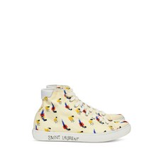 생 로랑 중고 프린트 미드탑 스니커즈
