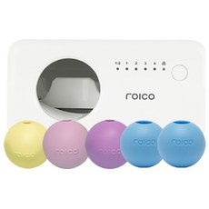 roico 自動寵物零食發球機+矽膠球組, 混色, 1組