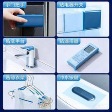 一次性馬桶墊 隔離膜 便攜出行隔髒防污, 1個, 純享藍 15*10cm/片 隔污漬丨不留,體驗裝：一物小用 小卷1片 一撕即用
