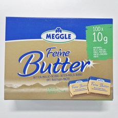 메글레 파인 포션버터 MEGGLE 알펜, 100개, 10g