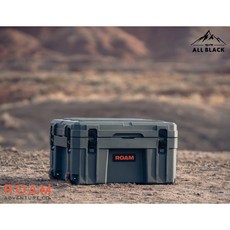 黑四驅ALL BLACK ROAM 80L行李拖桿式軍規收納箱，大容量耐磨可折疊，汽車後車廂收納整理箱, ROAM 80L 黑色