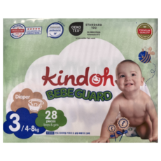 킨도 프리미엄 기저귀 오슬림 베베가드 밴드 4단계 대형 26매x3팩, 3단계, 28매