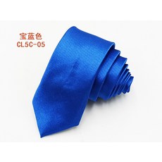 亮面純色領帶 正裝商務領帶 手打款 男女通用 紅色黑色 5公分 8公分 絲質材質 正式場合 質感配飾+寶藍色05(5釐米)+(5釐米)