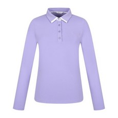 핑골프웨어 KQF 121D3TO052_VO 여성 배색 포인트 카라 긴팔 티셔츠 2793658