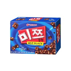 오리온 미쯔블랙 초코과자, 60g, 3개