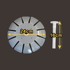 항아리누름판 김치누름판 발효 절임 용기누루미, 원형, 1세트