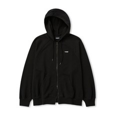 널디 후드집업 에센셜 후디 집업 블랙 플리스 후리스 져지