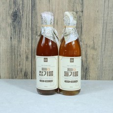 풍미가 고소한 100% 들깨로 만든 저온압착 방앗간 들기름 180ml+180ml, 1세트, 180ml