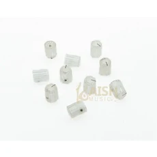 KAISH-10x 기타 앰프 효과 페달 노브 1/4 "데이비스 1900H 스타일 세트 스크류 다양한 색상, 01 China Mainland, 02 Clear
