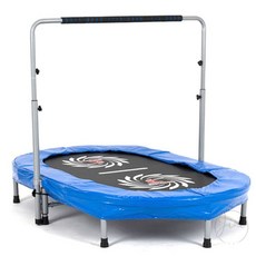 디쓰리포 스트레스완화 트램폴린 2인용 타원형 블루