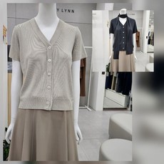 KL 브이넥반팔가디건KVKCDQG010_IC