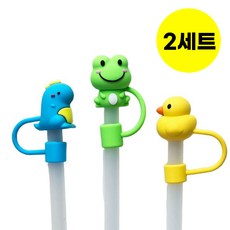 [3개세트] 빨대 마개 스탠리 텀블러 호환, 2세트, 7개굴친구 3종