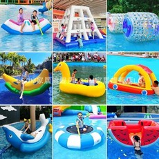 에어시소 수상 놀이 공원 어린이 풍선 시소 바나나 보트 휠 장난 꾸러기 놀이기구 에어바운스, 1개, 맞춤형 특별 샷