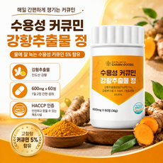 노란커큐민 나노커큐민 강황 울금 심황 수용성 커큐민 60정 1병, 2개