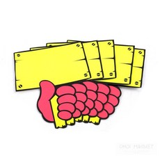 초이마켓 푯말손 홍보카드 세일상품, 1개