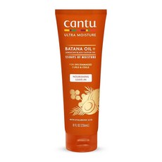 Cantu Ultra Moisture 너리싱 리브인 컨디셔너 바타나 오일 + 자메이카 블랙 캐스터 오일 236.6ml(8온스), Cantu Ultra Moisture 너리싱 리브인 컨