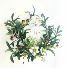 조화가랜드 생화같은 조화갈란드 넝쿨 벽장식 카페꾸미기 행잉 플랜트 인테리어장식품 덩쿨식물 소품, 올리브리스