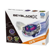 BeybladeX UX-15 鯊魚狂鱗改造組 戰鬥陀螺，競技對戰DIY組裝，提升穩定性與爆發力, 鮫鯊狂鱗改造組, 1個