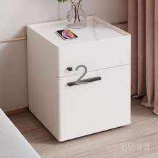 스마트협탁 서랍장 개인금고 안방 금고 침대협탁 침대옆 잠금장치 침대 무선 가정용(1) 충전, 완성(개 상자 즉용), 45x40x48cm, I. 아이보리 보드라운(타이거 금고)