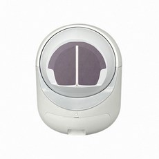 智能全自動貓砂盆 低噪音 遙控 易拆易清潔, 灰白色, 1個