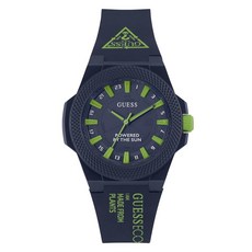 GUESS 여성용 40mm 시계 블루/블루/블루. 아웃스포켄