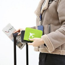 커플 커버지갑 여권보호 비행기티켓 신혼여행-43900EA, 블랙