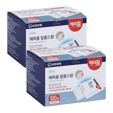 해피홈 알콜 스왑, 100매, 2개