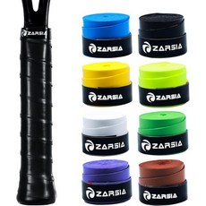 오버그립 테니스 라켓 손잡이 그립 교체 8팩 테이프 - 피클볼 배드민턴 골프 야구 배트 유니버설 테이프용 끈적끈적한 땀 흡수 쿠션 랩, 8 Pack Multicolor01