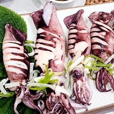 총알한치 쫄깃한 냉동 한치 통찜용 신선 크리미 내장, 1개, 500g