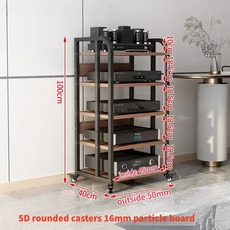 Z-1325 앰프 랙 튜브 HIFI 캐비닛 CD 스탠드 디코더 오디오 보관, 24 4-layer caster style