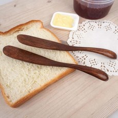 우드나이프 옻칠 우드 버터나이프 2P, 단일상품1, 1개