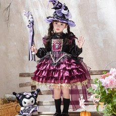 女童洛麗塔萬聖節COS服 蓬蓬蛋糕裙 公主禮服