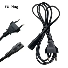 C7 전원 공급 장치 코드에 대한 EU 연장 케이블 IEC 그림 8 삼성 호환 LG 호환 소니 TV 용 모니터 PS2, 01 EU