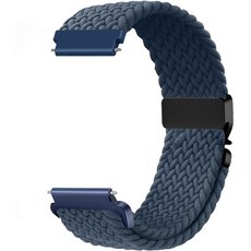 Issinlky 갤럭시 워치 7/6/5/4/FE 40mm 44mm/ Venu Sq/Sq 2/Venu 2 플러스/Vivoactive 3/5/Venu/GTS와 호환되는 20mm 나, 다크 블루