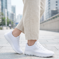 스케쳐스 여성 운동화 슬립온 런닝화 조깅화 + 해피데일리 핏업 힐패드