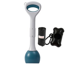 精選優品 撿便器 拾便器 折疊拾便器 拾便袋 剷屎神器 便攜折疊狗狗拾便器外出遛狗不臟手撿便器狗屎夾子家用剷屎, 48CM優雅綠（套餐一）, 1個