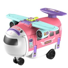 現貨《兒童玩具C10A』變形三合一卡通拆裝飛機 多功能模擬駕駛早教交通工具 飛行員方向盤玩具 生日禮物, 紅色』彩盒微凹、已折扣、自用可選）, 1個