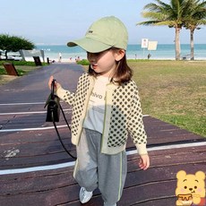 女童開衫 針織長袖寶寶休閑小外套