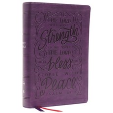 (영문도서) Nkjv Giant Print Center-Column Reference Bible Verse Art Cover Collection Leathersoft Pur... Imitation Leather, Thomas Nelson, English, 9780785292760