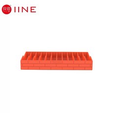 良值 Switch2 收納 12片 卡帶收納架 遊戲卡盒收納架 遊戲片收納 復古 磚塊 卡匣收納, 1個, 紅色