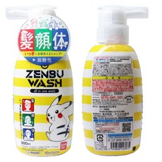 日本 兒童洗髮慕斯 KAO 花王 兒童洗髮精 嬰兒 洗髮乳 貝親 洗沐二合一 汪汪隊立大功 迪士尼米奇 BANDAI, 1個, 皮卡丘三合一-汽水香 / 8075, 300ml