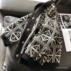 優選大碼開衫男 港風V領毛衣 男士外穿 秋冬寬鬆慵懶風 街頭保暖學院風針織開衫外套