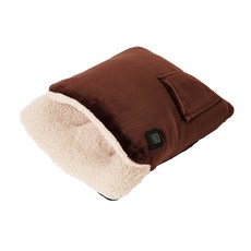 電暖腳套 暖腳寶 電熱保暖腳套 暖腳神器 冬季保暖 居家辦公室適用, 咖啡色, 暖腳墊