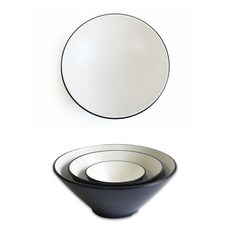 투톤 멜라민 한정식 대접 국그릇 16.2x8.6cm 2호 omn*8956Ao